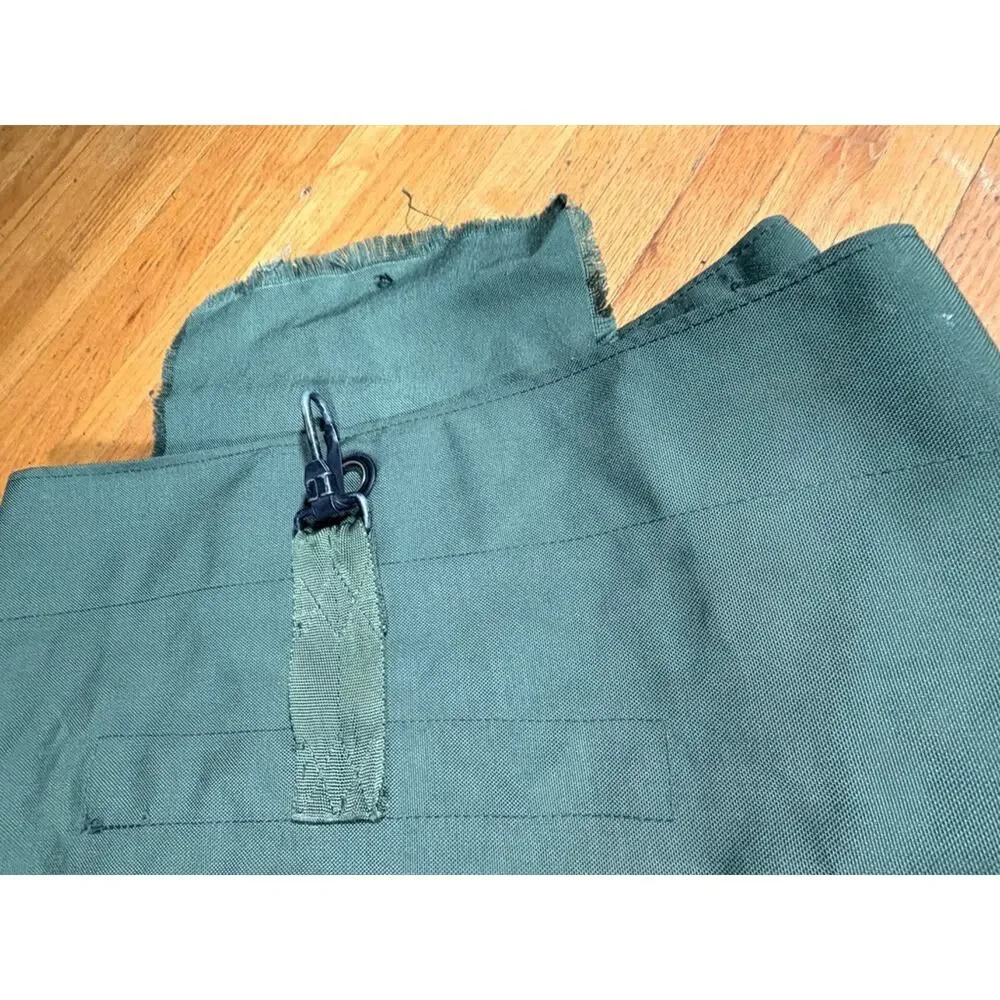 Large Olive Green Military-Style Canvas Gear Duffel Bag 40”